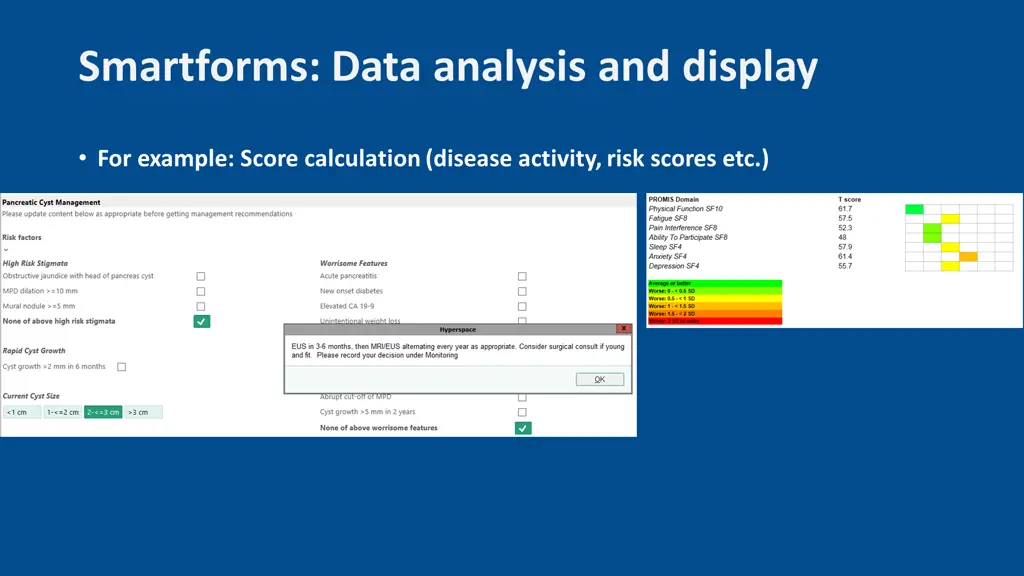 smartforms data analysis and display