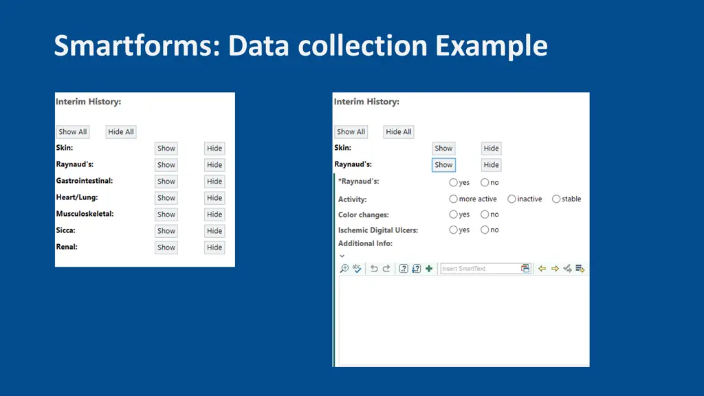 smartforms data collection example