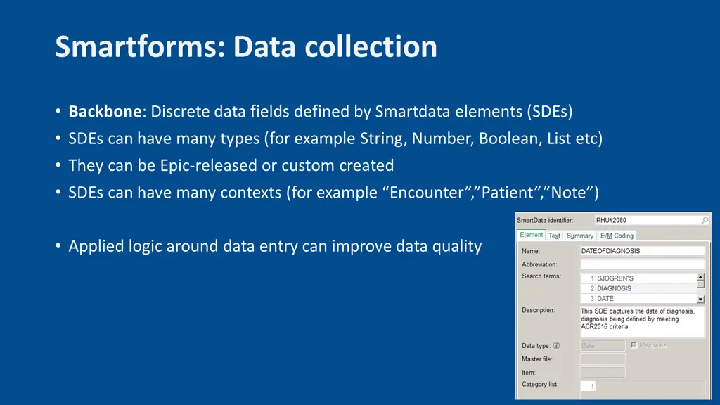 smartforms data collection