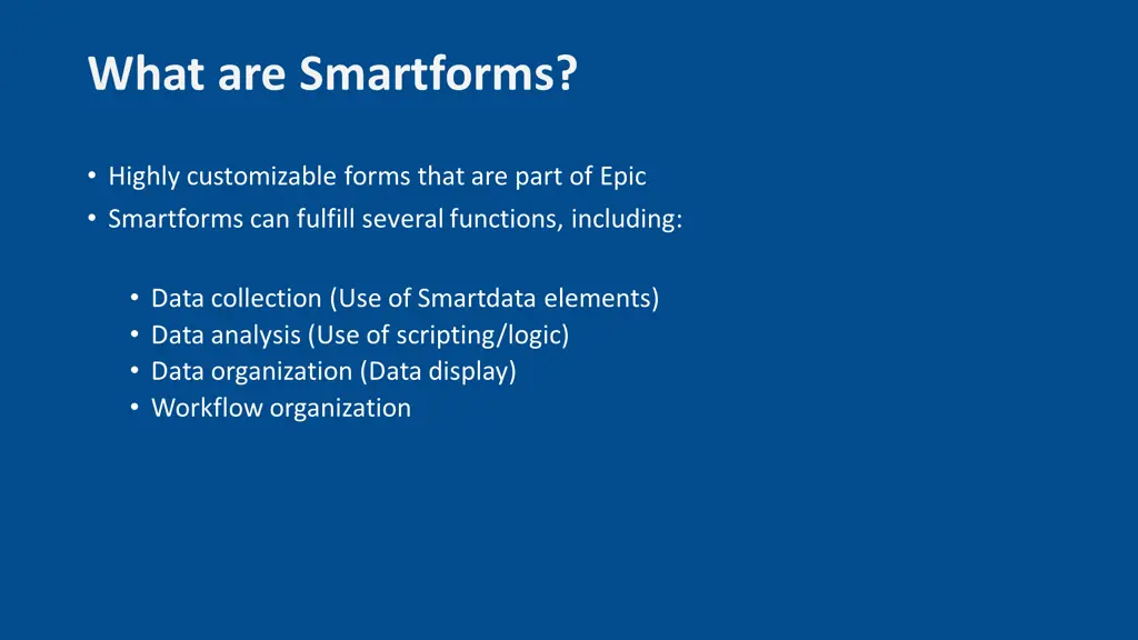 what are smartforms