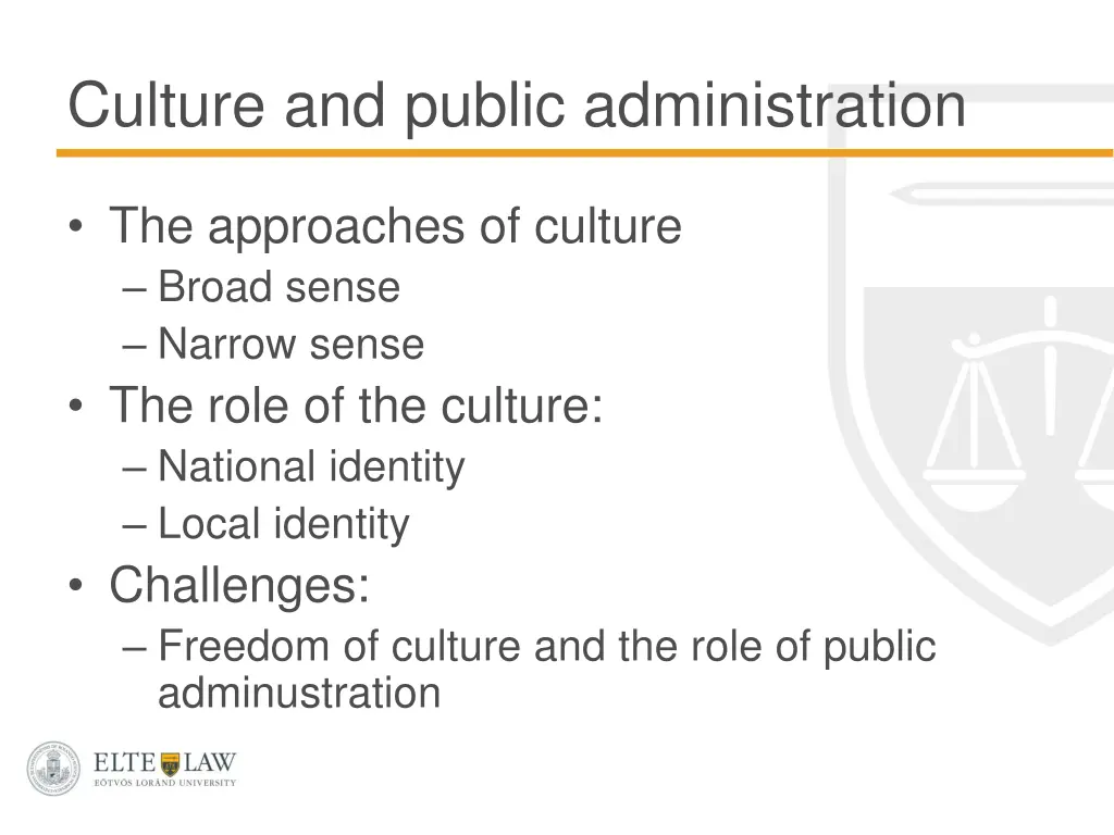 culture and public administration