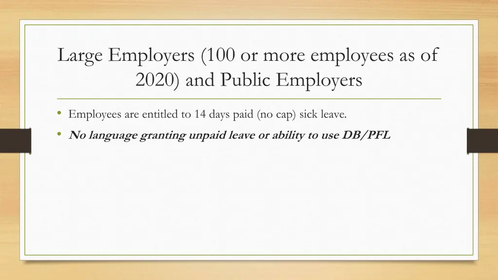 large employers 100 or more employees as of 2020