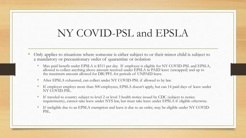 ny covid psl and epsla