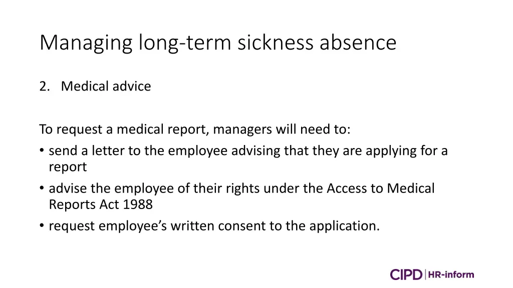 managing long term sickness absence 3