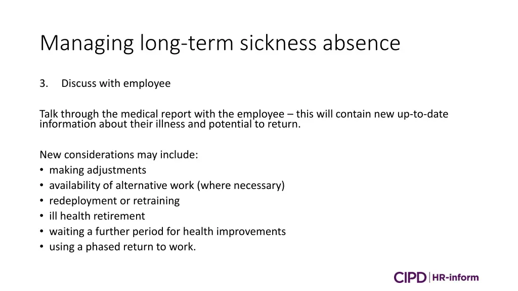 managing long term sickness absence 5