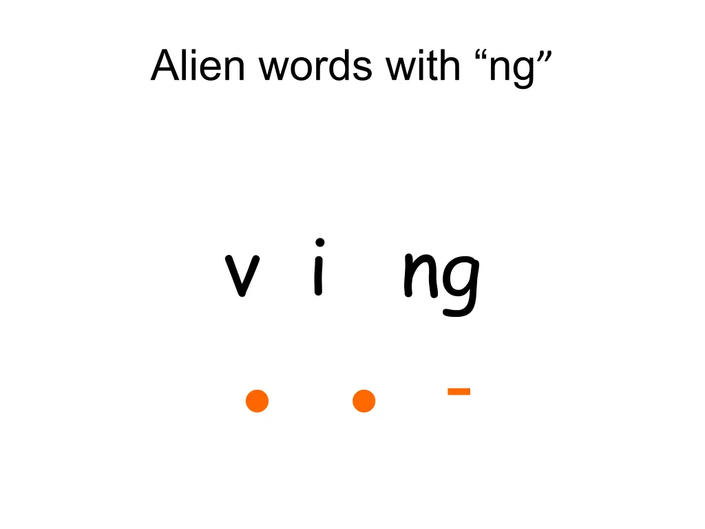 alien words with ng 1