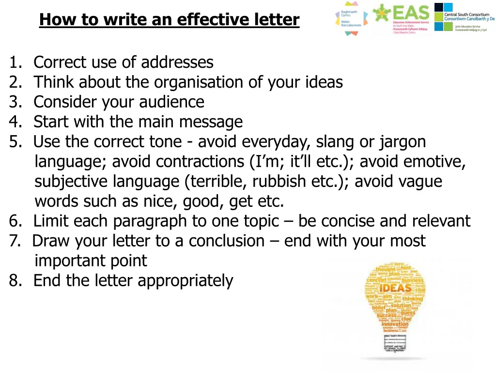 how to write an effective letter