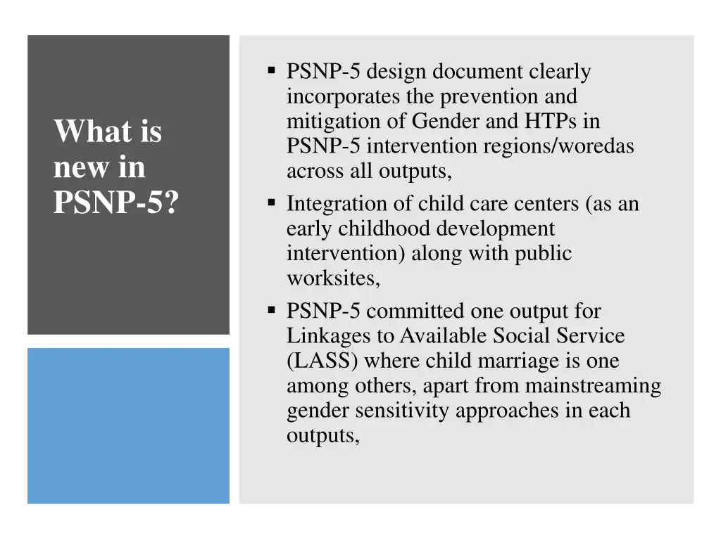 psnp 5 design document clearly incorporates