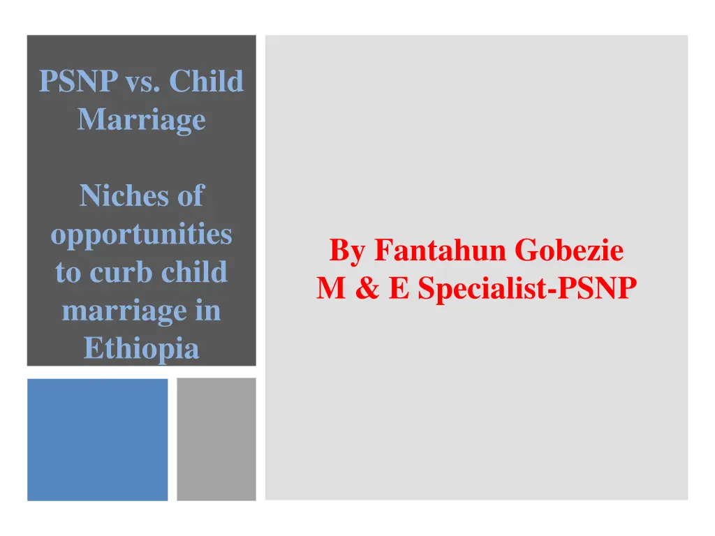 psnp vs child marriage