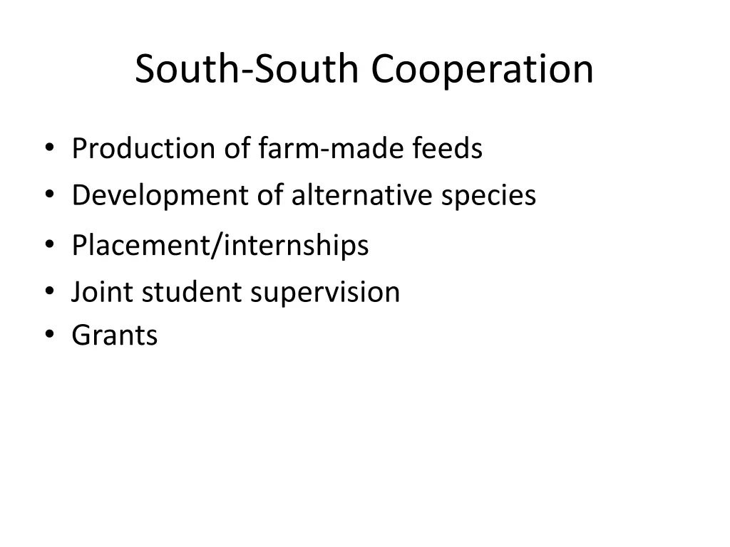 south south cooperation