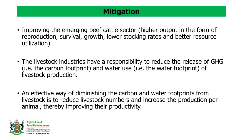 mitigation