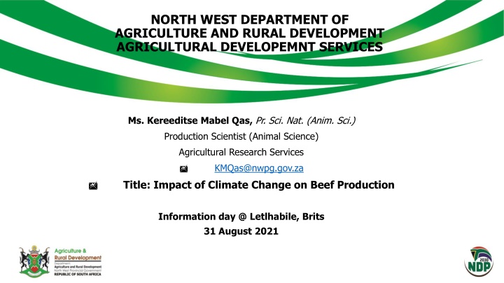 north west department of agriculture and rural