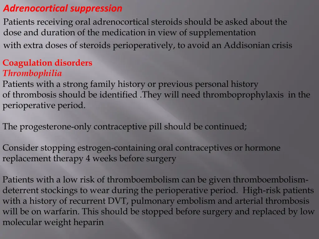 adrenocortical suppression patients receiving