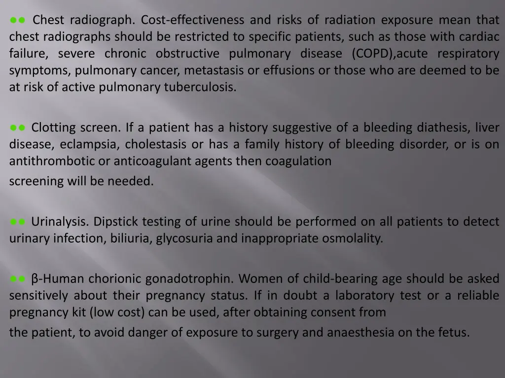 chest radiograph cost effectiveness and risks