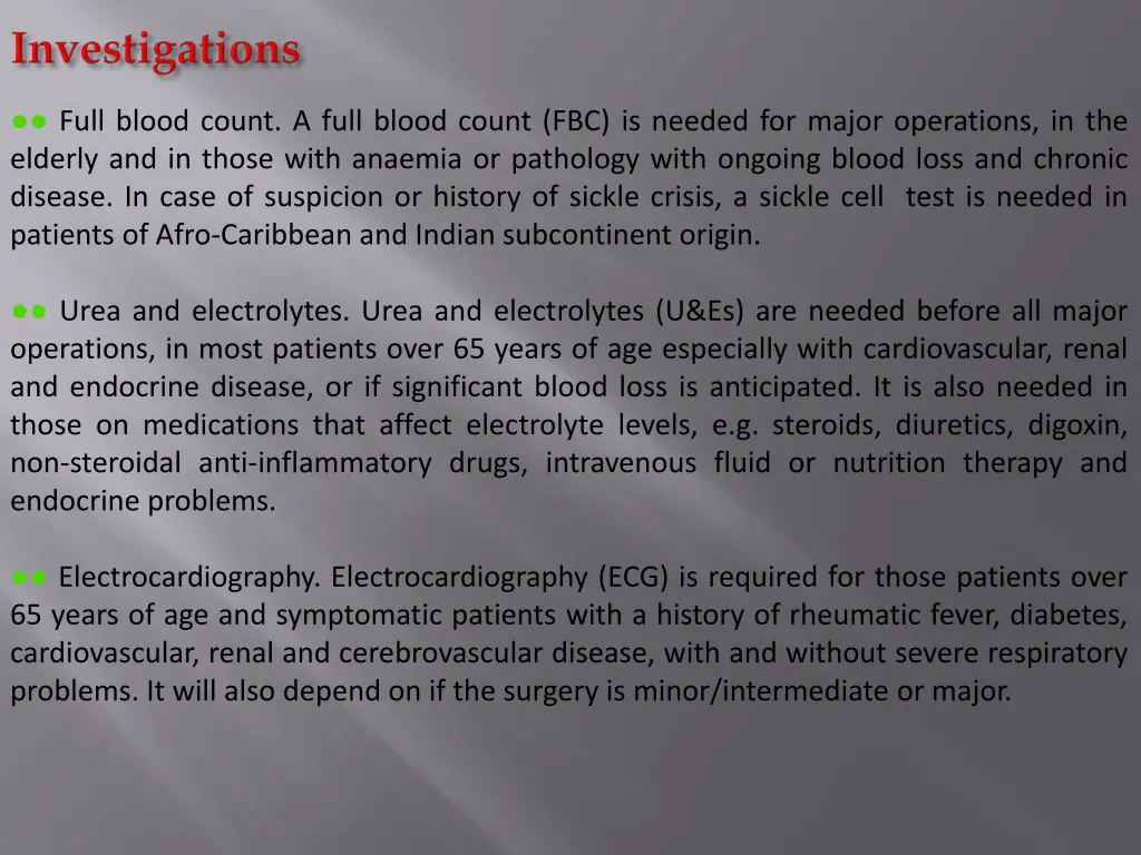 full blood count a full blood count fbc is needed