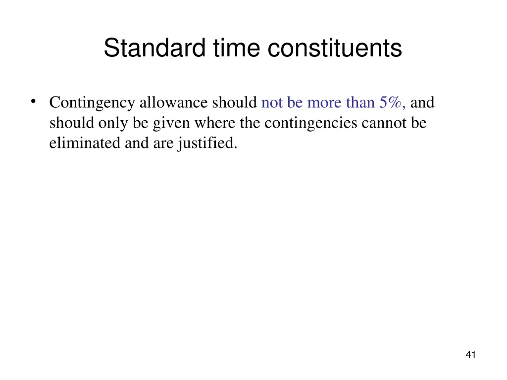 standard time constituents 1