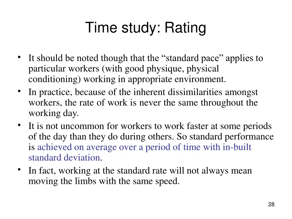 time study rating 2