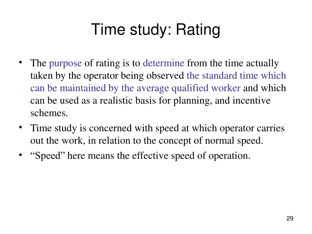 time study rating 3