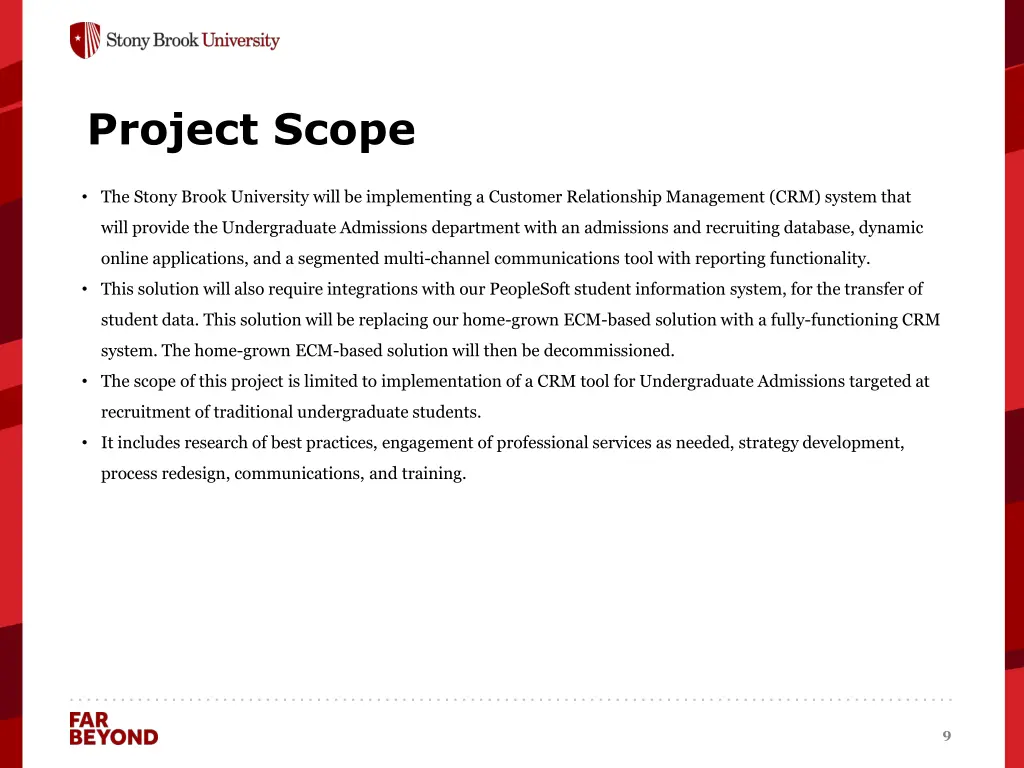 project scope