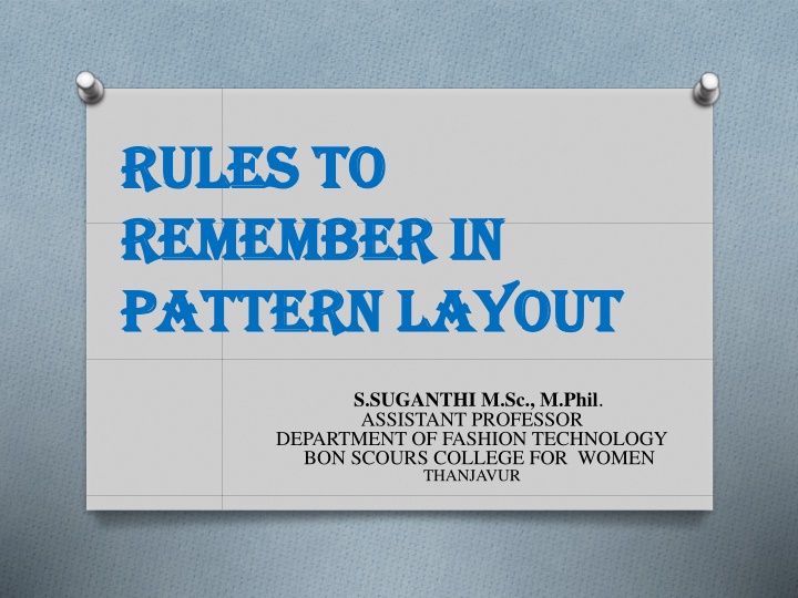 rules to rules to remember in remember in pattern