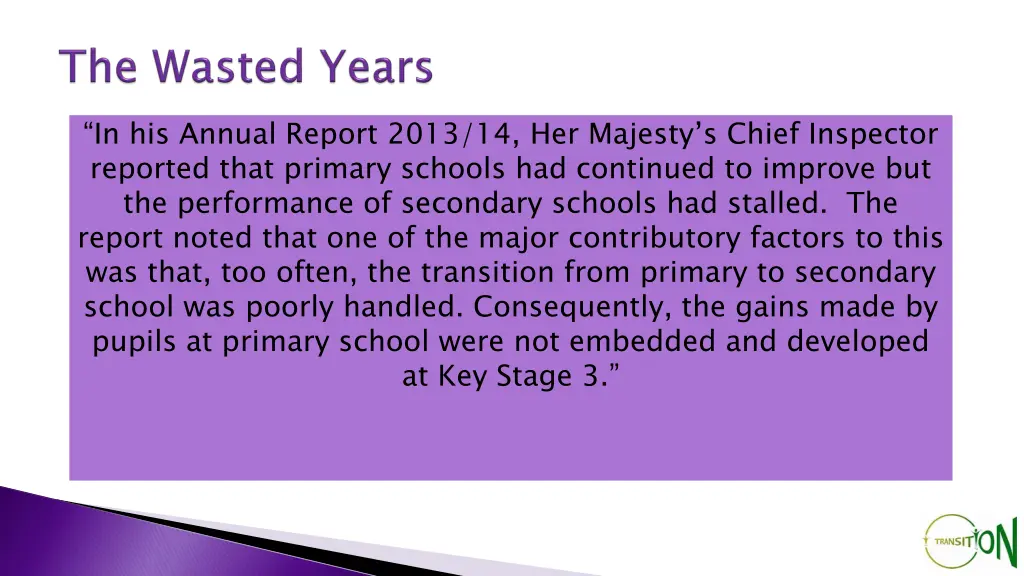 in his annual report 2013 14 her majesty s chief