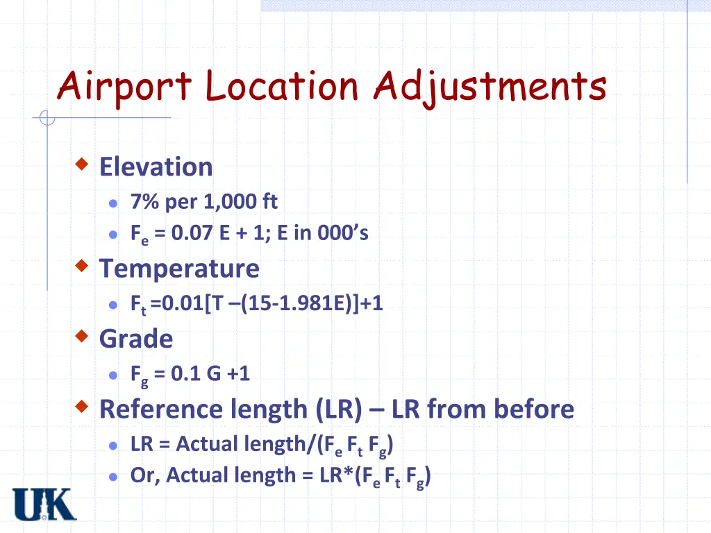 airport location adjustments