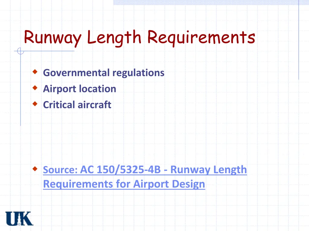 runway length requirements