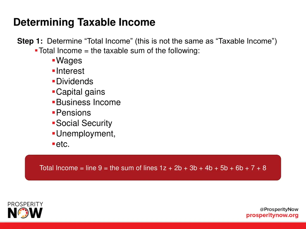 determining taxable income