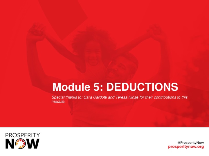 module 5 deductions special thanks to cara