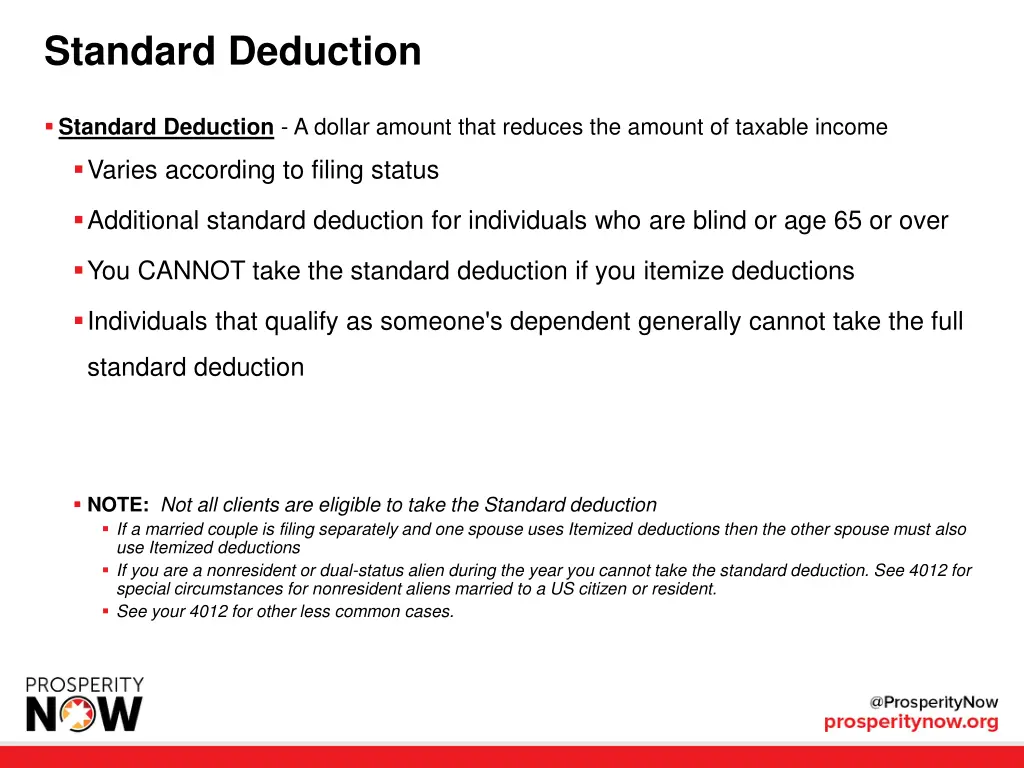 standard deduction 1