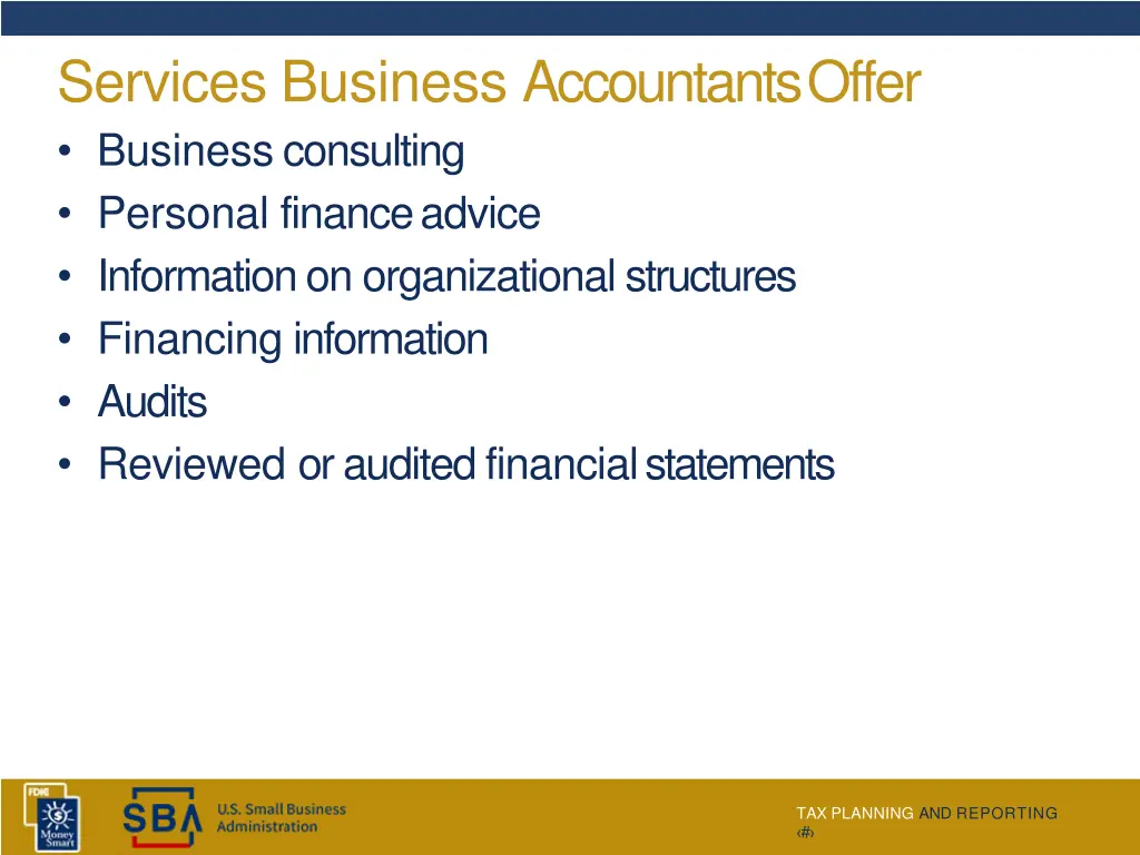 services business accountantsoffer