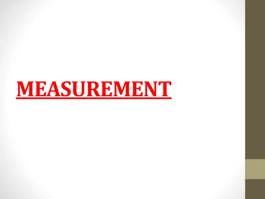 measurement