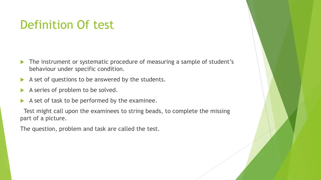 definition of test