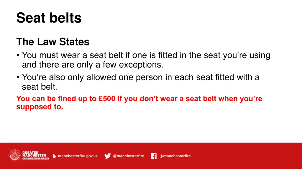 seat belts