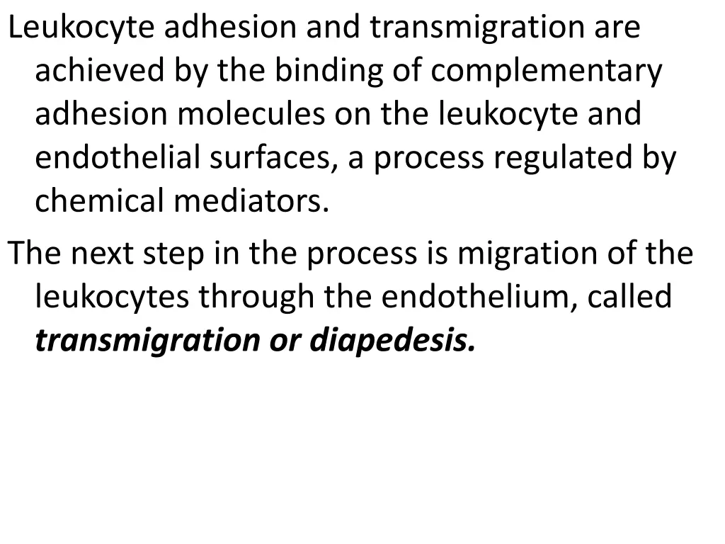 leukocyte adhesion and transmigration