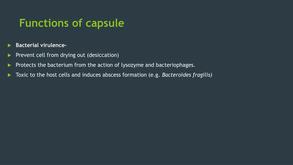 functions of capsule