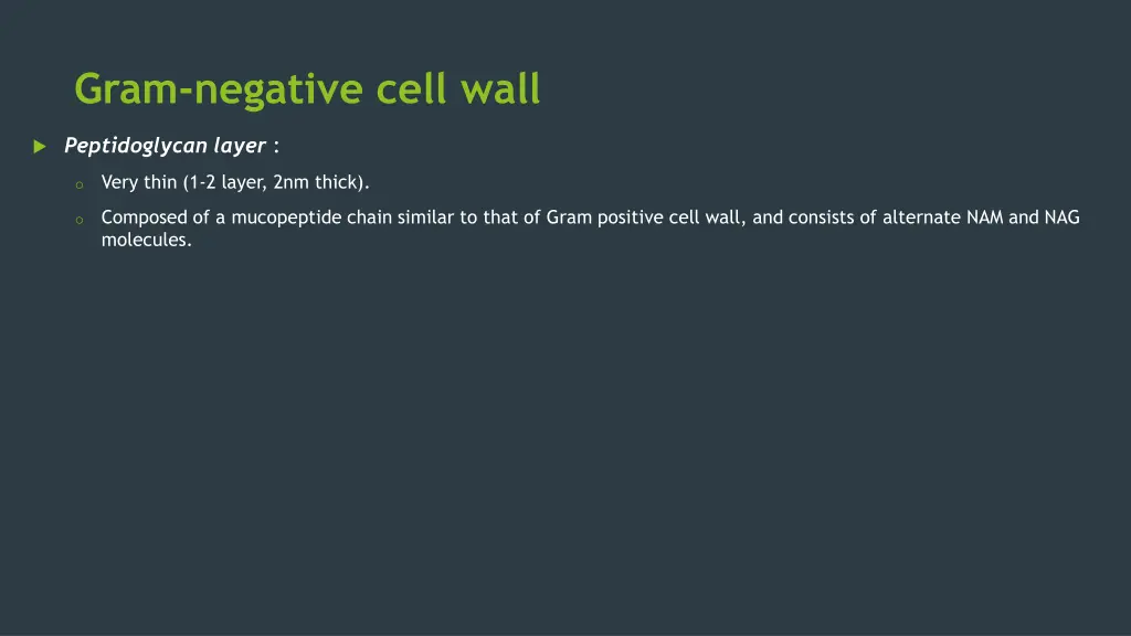 gram negative cell wall