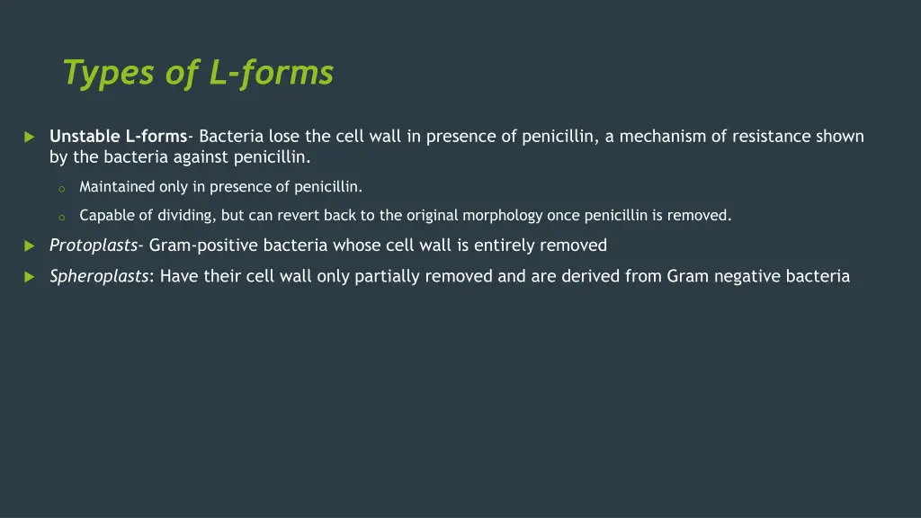 types of l forms