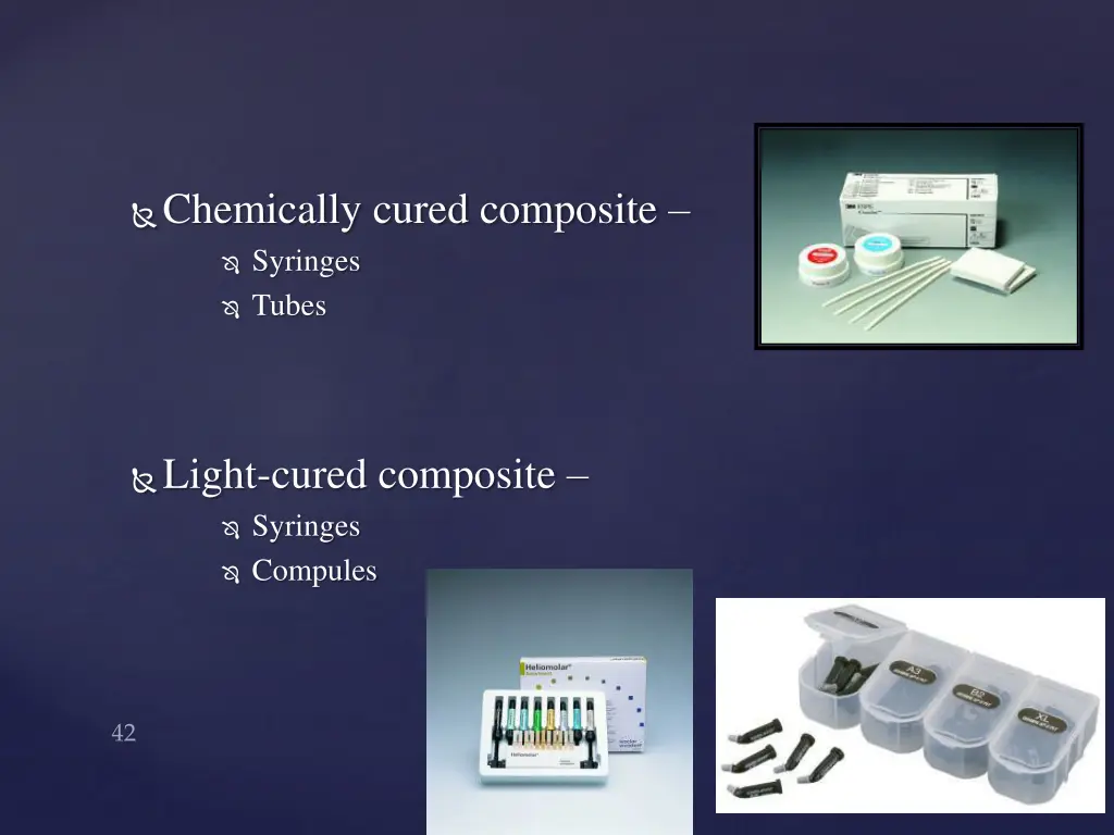 chemically cured composite