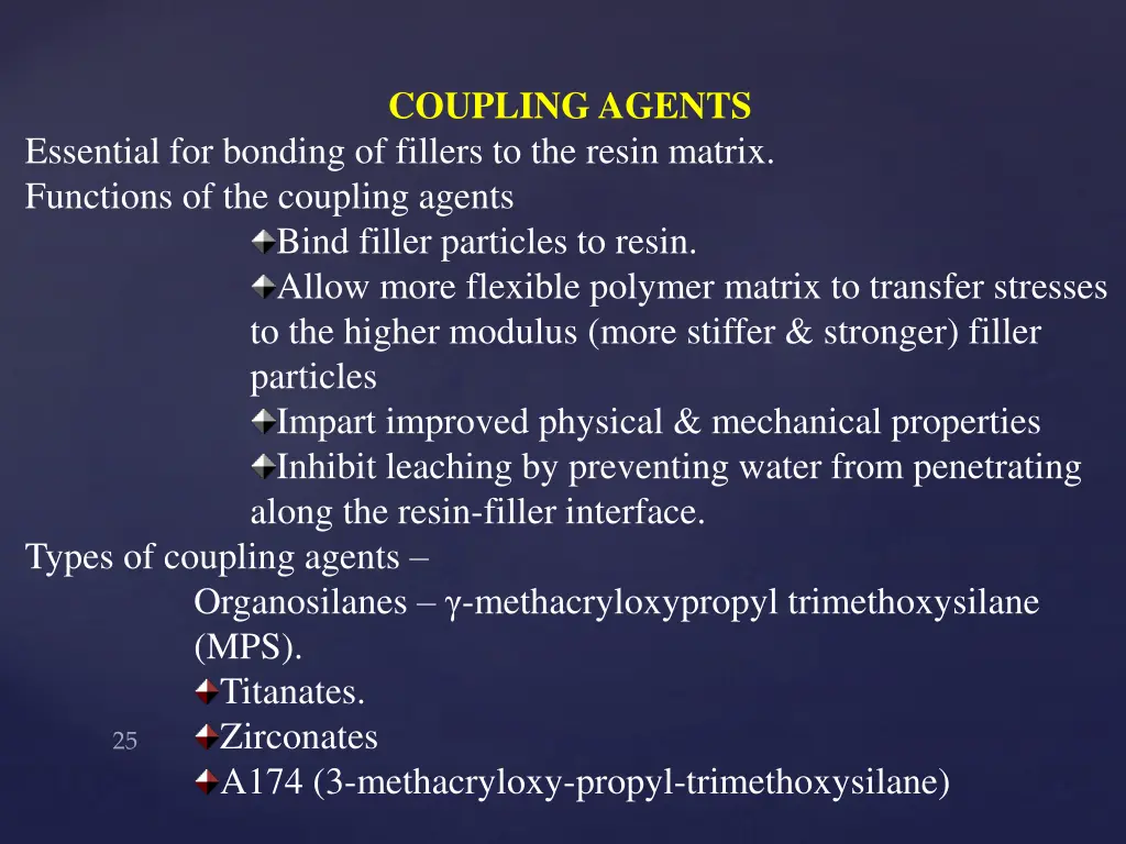 coupling agents