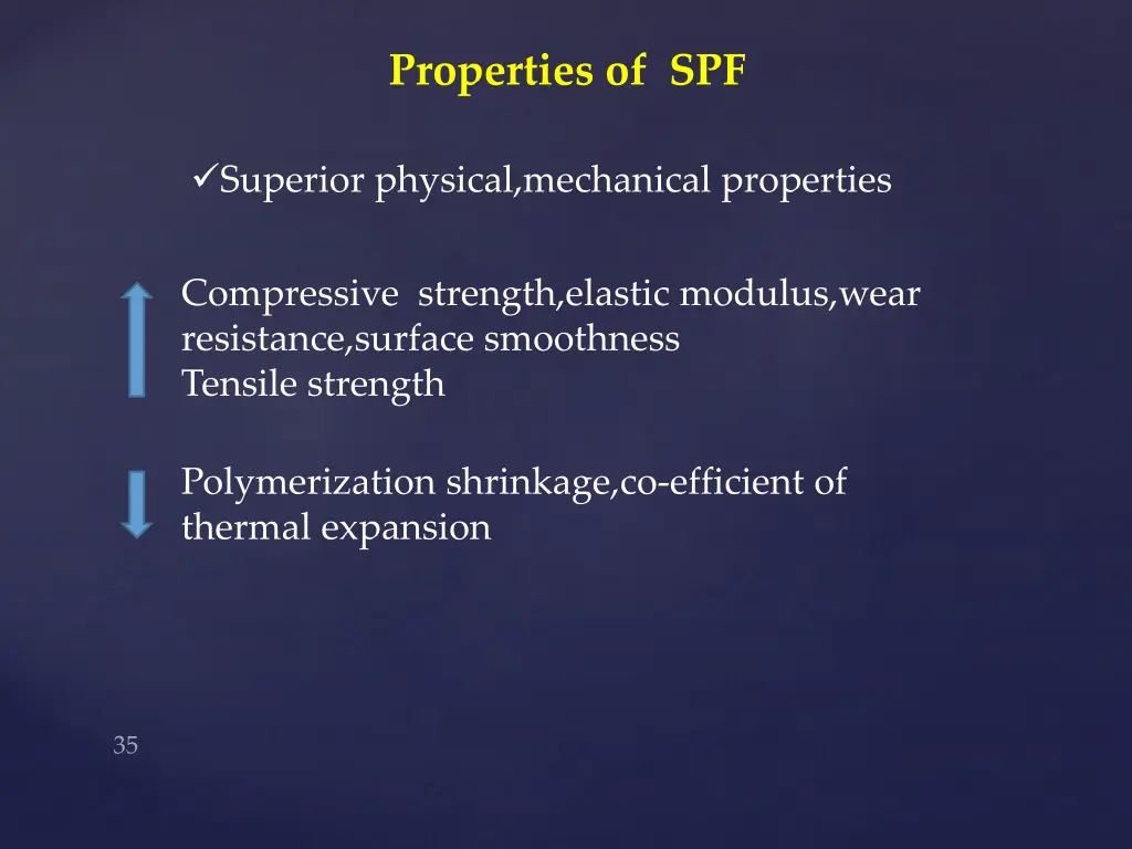 properties of spf