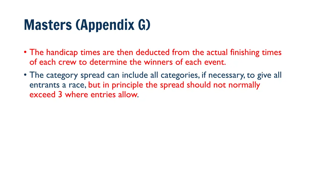 masters appendix g