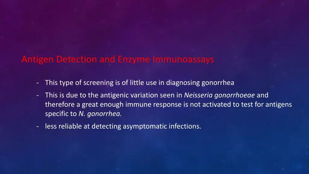 antigen detection and enzyme immunoassays