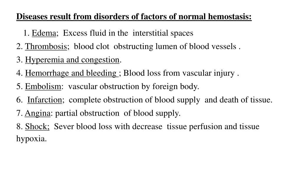 diseases result from disorders of factors