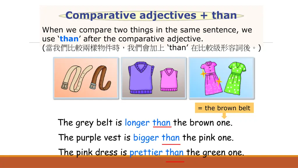 comparative adjectives than