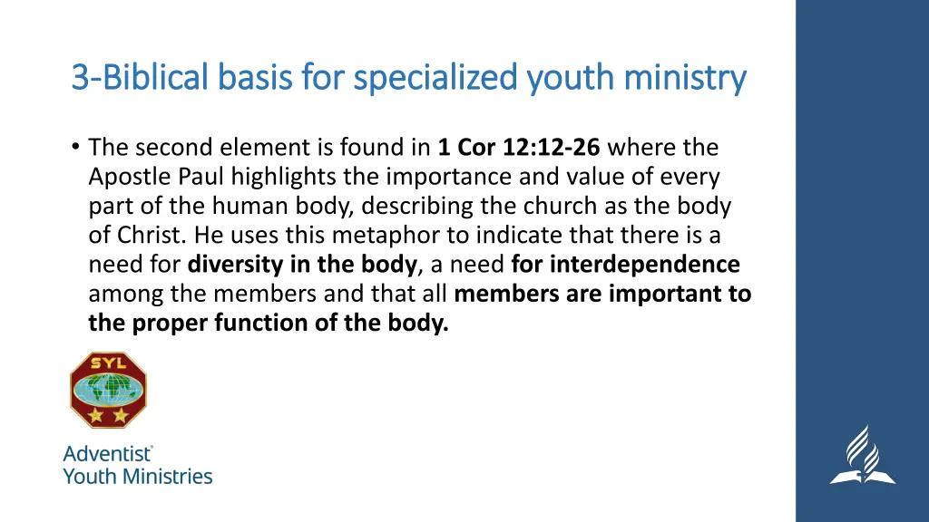 3 3 biblical basis for specialized youth ministry 1