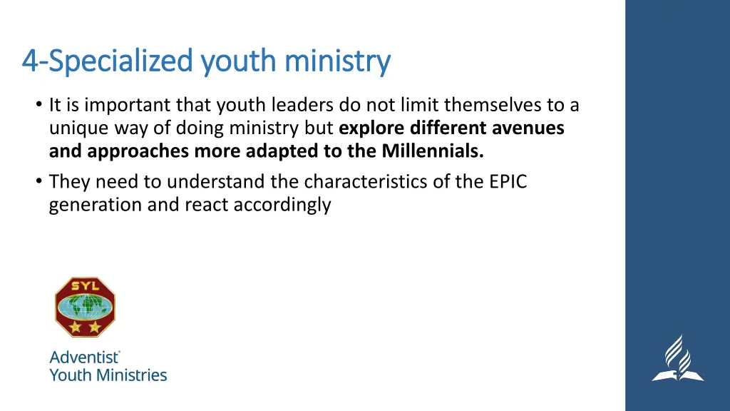 4 4 specialized youth ministry specialized youth 5