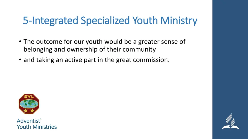 5 5 integrated specialized youth ministry 1