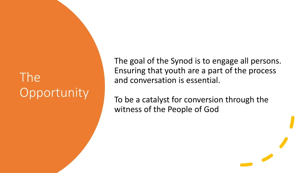 the goal of the synod is to engage all persons