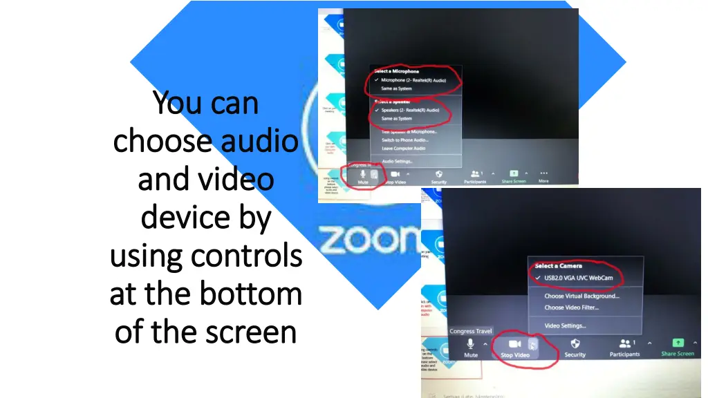 you can you can choose audio choose audio